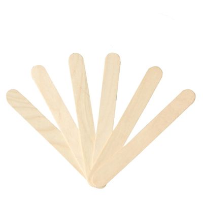 Ipetboom Home Salon Use 100pcs Wooden Tongue Depressors Disposables for Brow Lip Wax