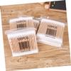 Ipetboom 100pcs Eco-friendly Wooden Stick Cotton Swabs Double-ended for Face Body Use view 3
