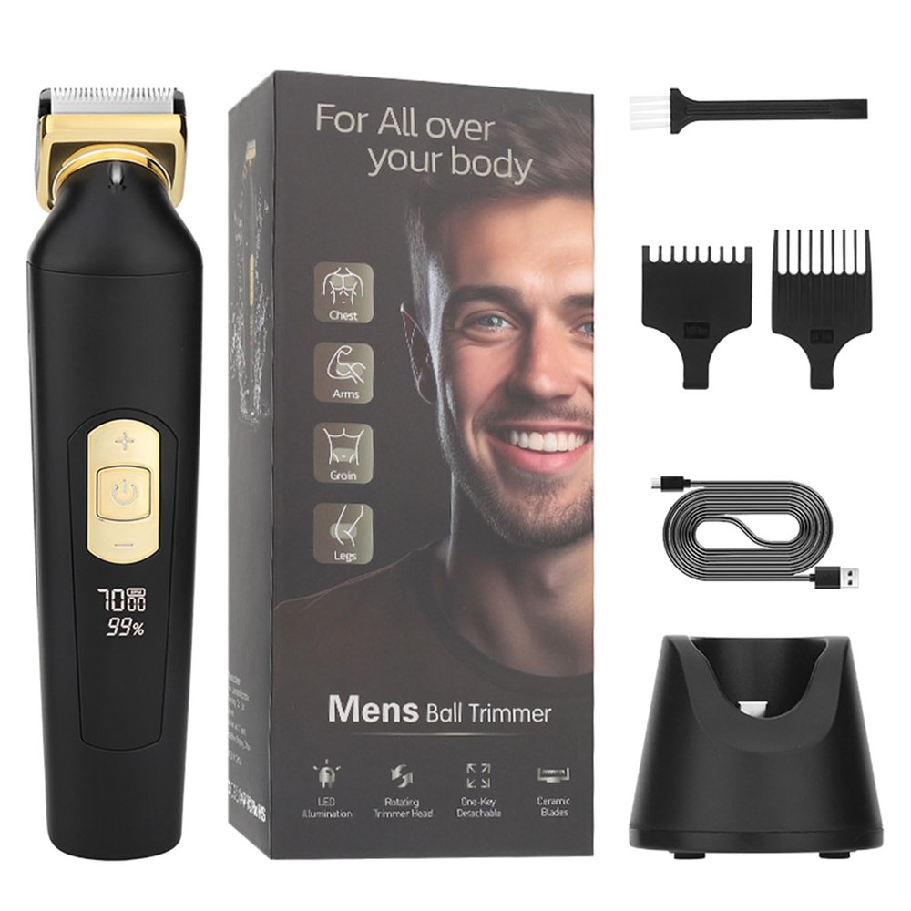 Kangnice Men Body Hair Trimmer for Men Women Lady Shaver Hair Removal Bikinis Trimmer Groin & Body Shaver Groomer Arm Beard
