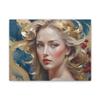 Forhera Design Luxury woman face painting, Open eyes woman art, Abstract feminine portrait, Elegant female oil painting view 1