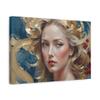 Forhera Design Luxury woman face painting, Open eyes woman art, Abstract feminine portrait, Elegant female oil painting view 2