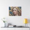 Forhera Design Luxury woman face painting, Open eyes woman art, Abstract feminine portrait, Elegant female oil painting view 3
