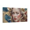 Forhera Design Luxury woman face painting, Open eyes woman art, Abstract feminine portrait, Elegant female oil painting view 2