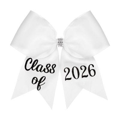 Knitgrip Graduation Bow Class of 2026 Graduation Cap Bow Class of 2026 Hair Accessories for Cap Decorations(White,Classic)