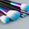 YMGSCC 7PCS Rainbow Makeup Brushes Set Professional Make Up Brush for Face Eyes Makeup Full Size Copper Handle view 3