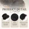 DAIXI Handmade Interlocking Sisterlocks Curly Tips 100% Real Human Hair Permanent Micro Locs Extensions Natural Looking Soft Dreadlocks Can Be Bleached and Dyed (1B - 0.2cm, 8 Inch 30 Strands) view 3