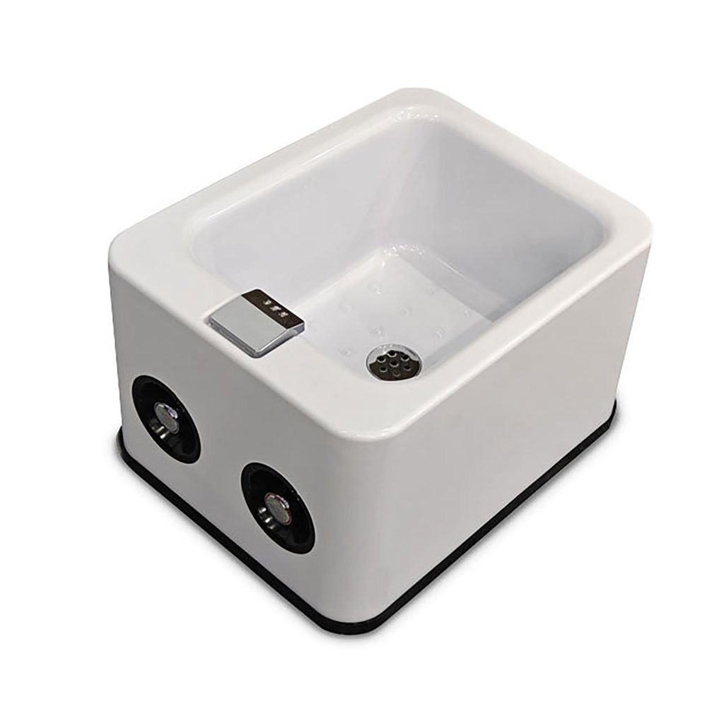 Bubble Mate Foot Spa, Hot and Cold Adjustment Foot Bath Tub Portable Foot Spa Bathtub Pedicure Spa Tub with Massage Acupoints Used in Beauty Salons and Nail Salons Easy Storage