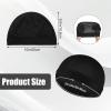 4 Pcs Wave Cap,Silk Wave Sleep Hair Cap for Black Men, Mens Night Elastic Band Satin Skull Caps Unisex Shower(Black) view 2