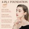 3 Pack Colour Changing Foundation, Foundation 4 in 1 - Light Spectrum with SPF 50+, Hydrating Foundation Color Changing, Concealers Waterproof & Longwearing, Medium Spectrum for Gym, Sport, Dancing view 2