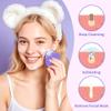 100-Count Compressed Facial Sponges, Heart Shape Face Sponge for Cleansing, Natural Cosmetic Spa Sponges for Facial Cleansing, Exfoliating Mask (Purple Heart Sponges) view 3