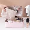YMGSCC Makeup bag Box Ladies Large Capacity Travel Household Portable Skincare Toiletry Storage bag Portable(E) view 3