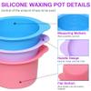3PCS Silicone Wax Warmer Liner, Reusable Silicone Wax Pot Liner with 3 Pcs Silicone Wax Sticks, Melt Warmer Wax Pot Replacement, Wax Melt Liners view 3