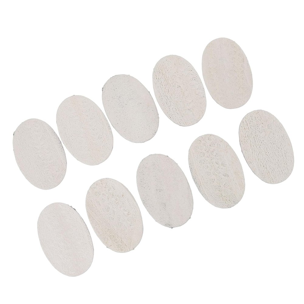 10pcs 3.15x4.72in Loofah Sponge Cleaning Pad Shower Scrubber for Kitchen