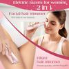 Kabowa 2 in 1 Bikini Trimmer for Women Dual Head Electric Razors IPX7 Waterproof Wet & Dry Use, Electric Shaver for Women Private Area Facial Body Underarm Leg Arm Hair Remover for Pubic Hair view 2