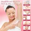 Kabowa 2 in 1 Bikini Trimmer for Women Dual Head Electric Razors IPX7 Waterproof Wet & Dry Use, Electric Shaver for Women Private Area Facial Body Underarm Leg Arm Hair Remover for Pubic Hair view 3