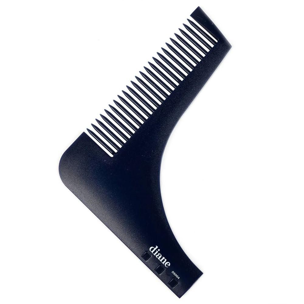 1 Pc Beard Shaper Comb Hair Shaping Tool Trimming Template Goatee Lineup Edging Men's Styling Tool Shaving Supplies Barbering Razor Trimmer Facial Hair Accessory Professional Grooming