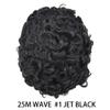 Healthlif Curly Hair Toupee For Men Remy Human Hair System Mens Toupee PU Ingection Mens Hairpiece 25MM #1 Jet Black view 2