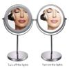 10X Magnifying Mirror with Dimmable Light 7Inch LED Lighted Vanity Mirror for Makeup Shaving with in Bathroom 360 Rotation Portable Illuminated Powered by Batteries view 2
