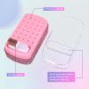 13PCS Nail Drill Bits Set & 30 Holes Nail Bits Holder Case with Cleaning Brush for Home Salon view 3