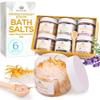 Bath Salts Gift Set for Women  Pack of 6 Scents: Lavender, Rose, Chamomile, Eucalyptus, Coconut, Orange  Epsom Salt Gift Set, Bath Crystals for Women Relaxing, Self Care Gift for Mom view 2