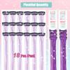 18pcs Hair Tinsel Clip in Hair Tinsel Kit Glitter Tinsel Hair Extensions 20Inch Sparkling Fairy Hair Tinsel Shiny Hair Accessories for Women Girls Kids (Purple) view 2