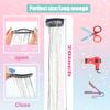 18pcs Hair Tinsel Clip in Hair Tinsel Kit Glitter Tinsel Hair Extensions 20Inch Sparkling Fairy Hair Tinsel Shiny Hair Accessories for Women Girls Kids (Purple) view 3