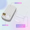 13PCS Nail Drill Bits Set & 30 Holes Nail Bits Holder Case with Cleaning Brush for Home Salon view 3