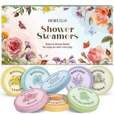 Bofuoos Shower Steamers Aromatherapy  Valentines Day Gifts for Her, Birthday Gifts for Women Wife Teen Girls Mom, Natural Essential Oils Bath Bombs for Self Care Relaxation Home SPA