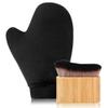 2 in 1 Tanning Mitts Self Tanner Mitt Applicator Self Tanning Mitt and Brush,Tanning Gloves for Self Tan Mitt Applicator Kit Self Tanner Brush Self Tanning Kit for Lotion,Sunless,Spray Tan,Face,Body view 1