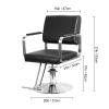 Altsuceser Hairdressing Salon Chair can be rotated 360 Degrees, Hydraulic Adjustable Height Barber Chair, Load-Bearing 330 lbs Salon Chair is Suitable for Barber Shops, Beauty Salons Black view 3