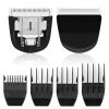 2 Pack Professional Peanut Replacement Blade, 4 Professional Peanut Clipper GuardsPrecision - Ground for Smooth Cutting Snap-On Compatible with Wahl Peanut Clippers & Trimmers #2068-300, Black/Silver view 1
