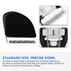 2 Pack Professional Peanut Replacement Blade, 4 Professional Peanut Clipper GuardsPrecision - Ground for Smooth Cutting Snap-On Compatible with Wahl Peanut Clippers & Trimmers #2068-300, Black/Silver view 3