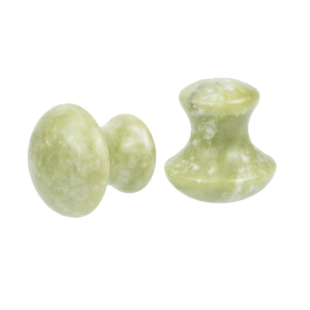 ASAKKURA 2pcs Jade Mushroom Design Facial Beauty Eye and Neck Roller Cool Quality Eye for Skin Nourishment and Moisture for Family and Friends