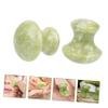 ASAKKURA 2pcs Jade Mushroom Design Facial Beauty Eye and Neck Roller Cool Quality Eye for Skin Nourishment and Moisture for Family and Friends view 3