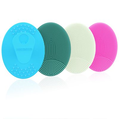 4 Pack INNERNEED Silicone Face Scrubber for Deep Cleansing and Exfoliation  Soft Facial Cleansing Brush, Gentle for All Skin Types, Blackhead Remover, Portable