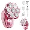 Electric Razors for Women Legs, 5-in-1 Electric Shaver for Women & Body Shaver, Waterproof Wet/Dry 7-Blade Womens Electric Shaver with Womens Facial Hair Shaver for Lady Face Underarms Public view 4