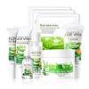 9 Pcs Aloe Vera Skincare Set with Moisturizing Facial Cleanser,Toner,Face Serum, Facial Cream, Eye Cream,Aloe Vera Gel and 3 Hydrating Face Sheet Masks Skin Care Set view 1