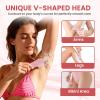 MAXGROOM Electric Razor for Women Pubic Hair - Painless Body Trimmer with LED Light & IPX7 Waterproof, Gentle Bikini Hair Removal for Intimate Area Legs & Armpits (Pink) view 2