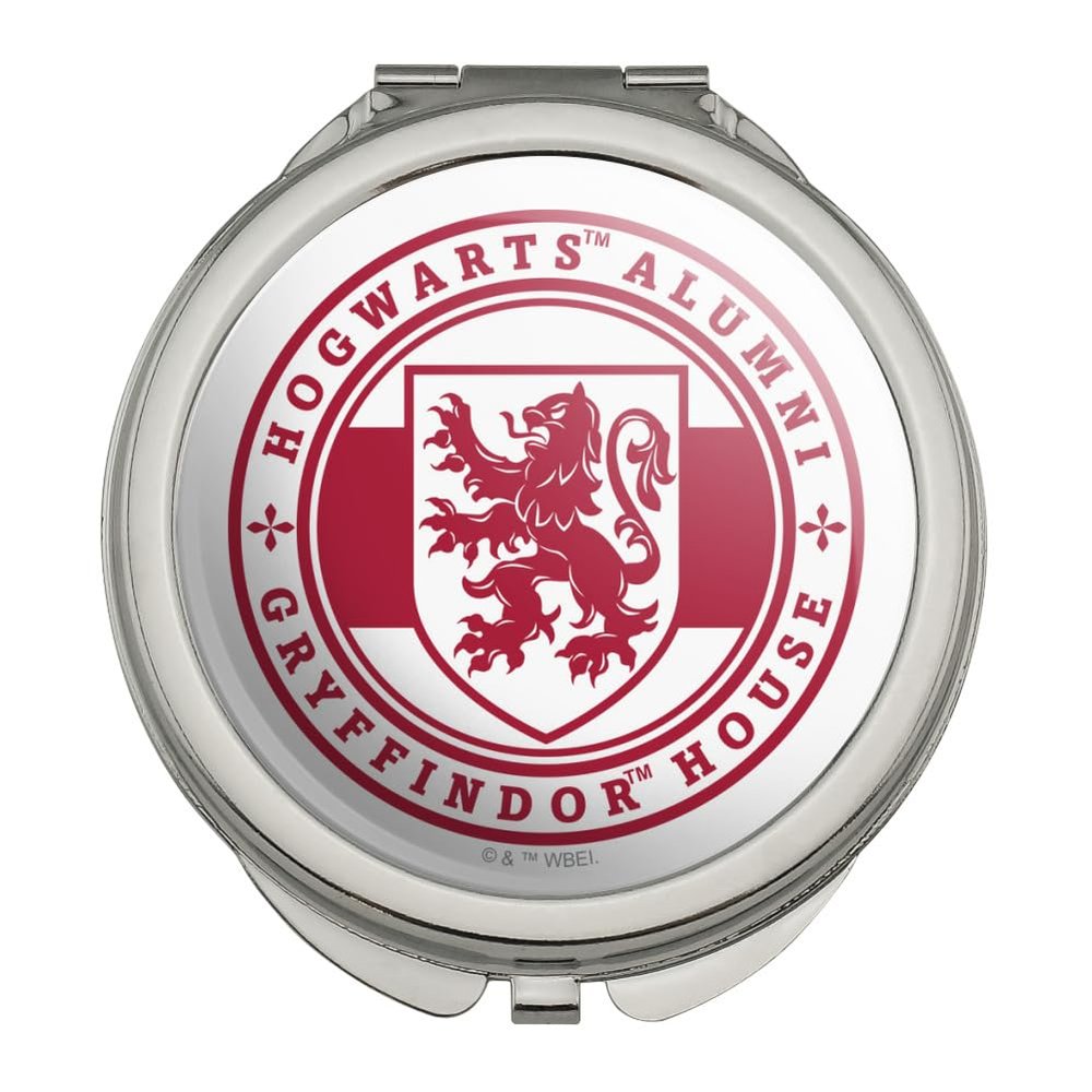 GRAPHICS & MORE Harry Potter Gryffindor House Badge Compact Travel Purse Handbag Makeup Mirror