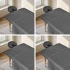 4 Sets Premium Microfiber Massage Table Sheets Set, 3 Piece Set Ultra-Light Massage Table Cover, Soft Massage Sheets Sets Include Flat Sheet, Fitted Sheet, and Massage Face Rest Cover, Grey view 1