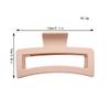 12Pcs Hair Claw Clips 5.1Inch Medium Sizes, Square,Non - Slip Matte Finish Strong Hold Clips for Thick, Curly, Thin Hair, Women Black Hair Accessories(White1) view 4