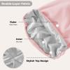 ZHENSILK 4Pcs Silk Satin Lined Sleep Cap Bonnets for Women Men view 4