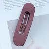 12Pcs Hair Claw Clips 4.3Inch Medium Sizes, Square,Non - Slip Matte Finish Strong Hold Clips for Thick, Curly, Thin Hair, Women Black Hair Accessories(Wine Red) view 3