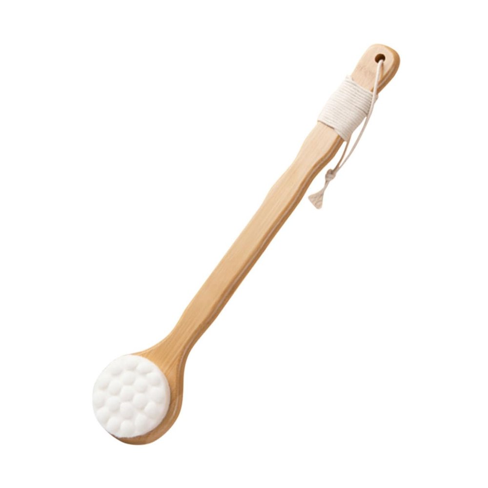 ASAKKURA Shower Handle Back Scrubber Handheld Bath Scrubber for Exfoliating Skin Easy to Use for Spa and Daily Bathing Design Convenient Storage Hanging