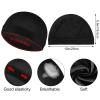 3Pcs Wave Cap Silky Elastic Band Caps Soft Breathable Hair Wrap Satin Sleeping Shower Cap Hair Bonnet for Sleep Unisex Beanie Caps Beanies Hats Shower for Men Women Athletes Hip-hop Lovers view 2