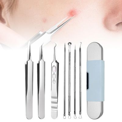 2025 Medical Grade Blackhead Extraction Tool Kit, Professional Facial Blackhead Remover Tweezers, Grade Extractor Tool for Removal Black Heads, Whiteheads, Pimples, Blemishes and Pimples