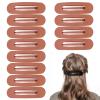12Pcs Hair Claw Clips 4.3Inch Medium Sizes, Square,Non - Slip Matte Finish Strong Hold Clips for Thick, Curly, Thin Hair, Women Black Hair Accessories(Orange) view 1