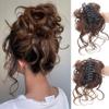 Bun, Long Clip-In Hair Bun Extension - Voluminous Messy Updo for Look Women for Women(Black) view 4