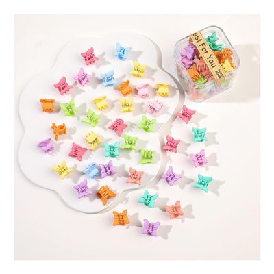160Pcs Cute Mini Hair Clips for Unisex - Multicolor Matte Color Finish Hair Accessories Set, Small Non-Slip Clips for Party, School, Gift Decorations(Butterfly1)