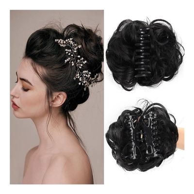 Bun, Secure Hair Bun Clip for Women - Updo Volumizer & Party Accessory for Women(Black)